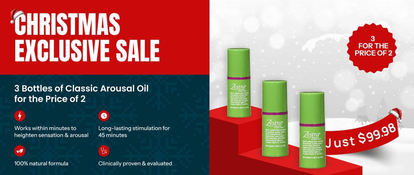 Christmas Sale Exclusive: 3 Bottles of Classic Arousal Oil for the Price of 2 - Just $99.98!