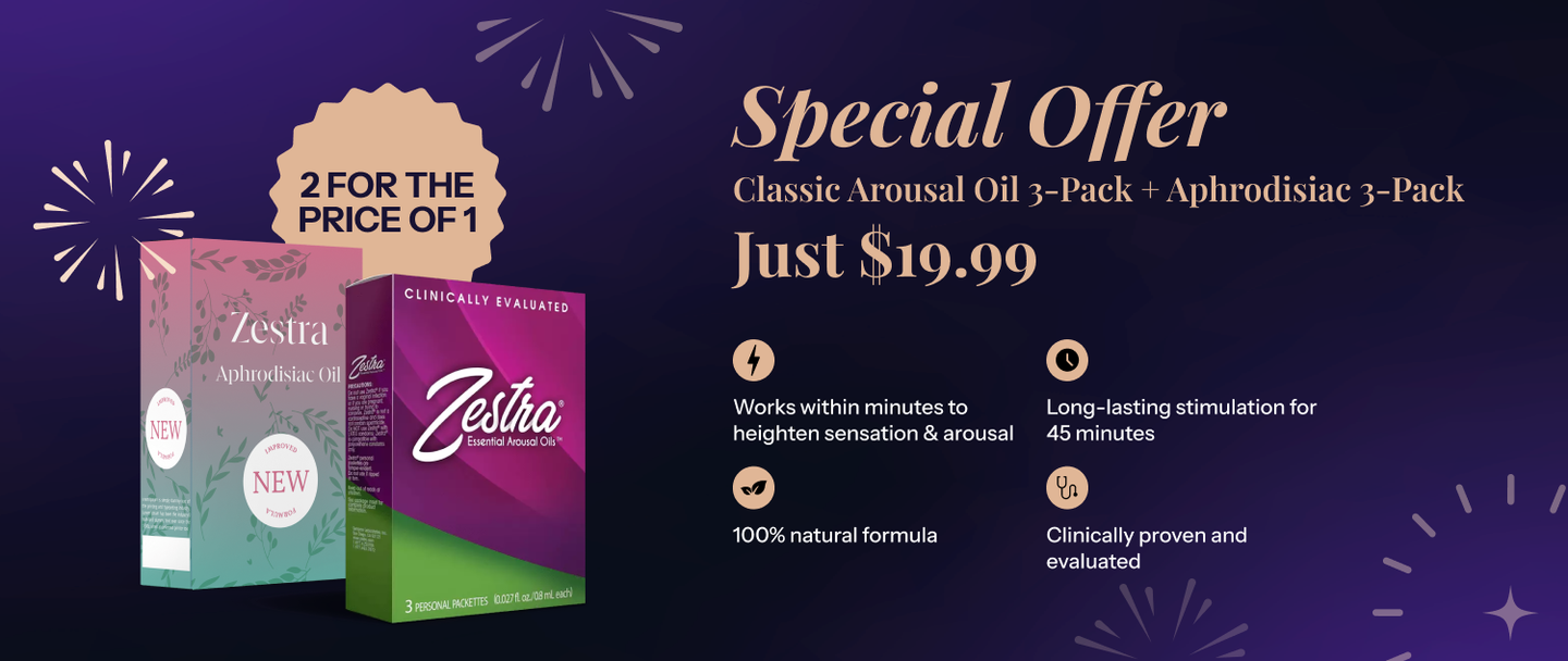 Tryout Combo: Classic Arousal Oil 3-Pack + Aphrodisiac  3-Pack